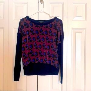J. Crew Animal Print Patterned Sweater